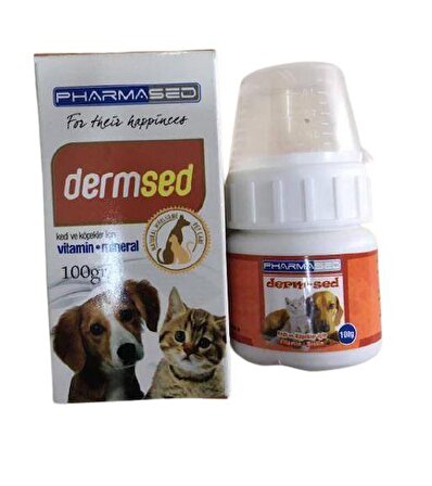 PharmaSed Dermsed Kedi Ve Köpekler için Vitamin Mineral 100 gr