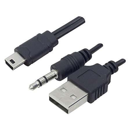 POWERMASTER USB TO AUX - 5 PİN KABLO (MÜZİK KUTUSU KABLOSU) * PL-8624