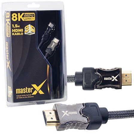 MasterX 1.5 Metre Ultra HD 8K HDMI Kablo