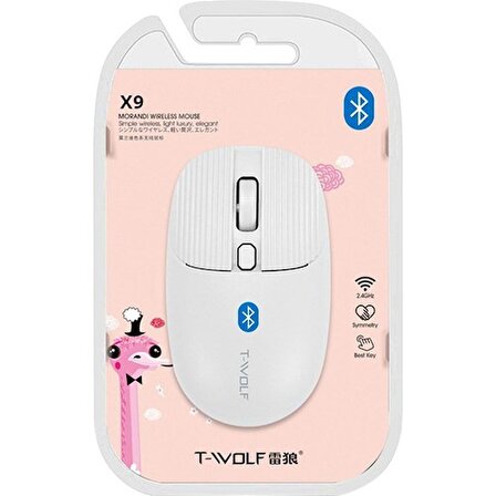 T-Wolf X9 1000 Dpı Kablosuz Bluetooth Mouse
