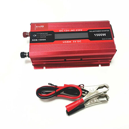 Powermaster PM-1500A 12 Volt 1500 Watt Lcd Ekranlı Power İnvertör İnverter 