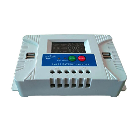 Powermaster PM-10A 12 Volt 24 Volt 10 Amper 4 USB'li Dijital Otomatik Solar Şarj Regülatör 