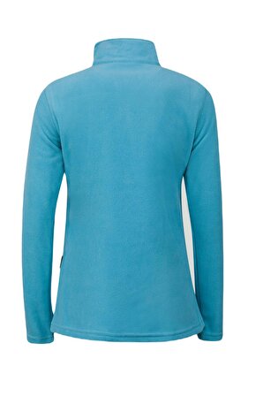 2AS Pinna Yarım Fermuarlı Kadın Polar Sweatshirt Açık Mavi