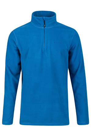 2AS Purna Yarım Fermuarlı Erkek Polar Sweatshirt Açık Mavi