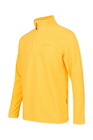 2AS Purna Yarım Fermuarlı Erkek Polar Sweatshirt Sarı