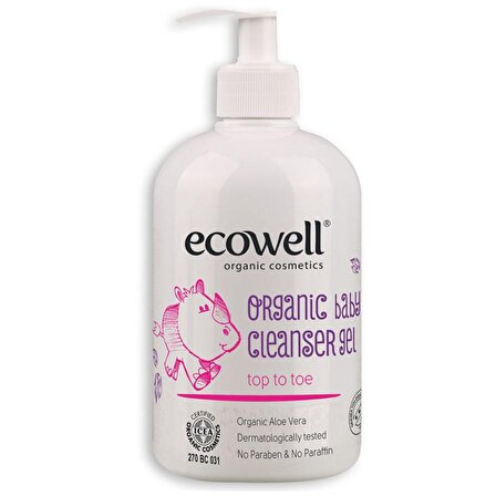 Ecowell Organik Bebek Temizleme Jeli (500 Ml)