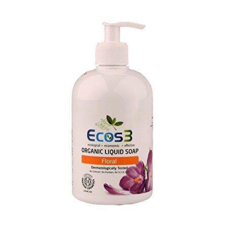 Organik Sıvı Sabun Floral (500 ml) - Ecos3