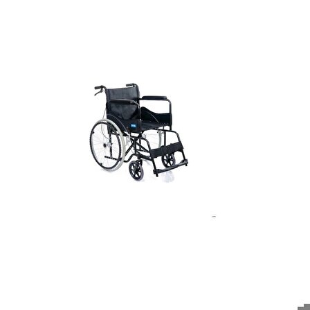 COMFORT PLUS Siyah Kumaş Standart Transfer Refakatçı Frenli Tekerlekli Sandalye