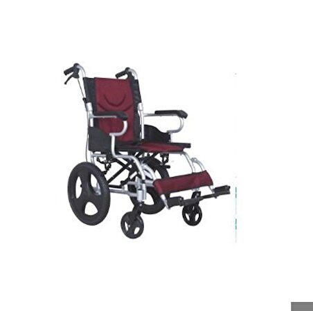 atlanabilir Sırtlı Alüminyum Tekerlekli Sandalye KY862LABJ-16-46 Cm