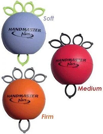 Handmaster Plus Egzersiz Topu El Rehabilitasyon Topu Kırmızı Orta