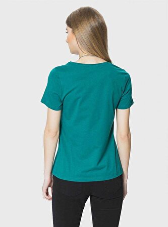 Basic Kadın Tişört   Yeşil