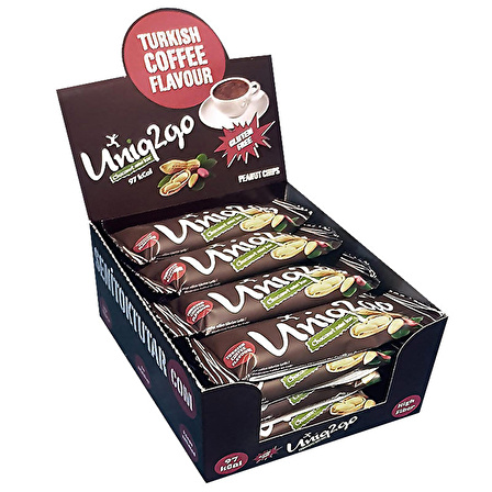 Uniq2go Choconut Yer Fıstıklı Mini Bar 25 Gr 16 Adet - YER FISTIĞI / KAHVE