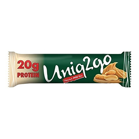 Uniq2go Peanut XXL Protein Bar 67 Gr  - YER FISTIĞI EZMESİ