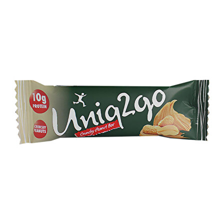 Uniq2go Fıstık Ezmeli Protein Midi Bar 40 Gr 16 Adet - YER FISTIĞI EZMESİ