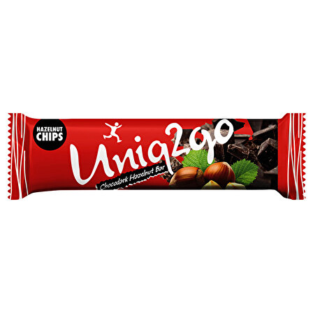 Uniq2go Chocodark Fındıklı Protein Bar 38 Gr - FINDIK