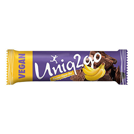 Uniq2go Muzlu ve Proteinli Vegan Bar 38 Gr 16 Adet - MUZ