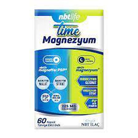 NBT Life Time Magnezyum 60 Kapsül
