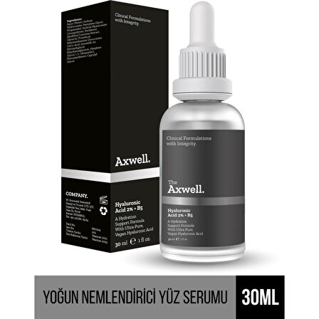 Axwell Yaşlanma Karşıtı Hyalüronik Asit 30 Yaş + Gece-Gündüz Yüz ve Boyun Serumu 30 ml 
