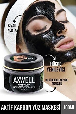 RC COSMETIC Axwell Premium Aktif Karbon Siyah Maske 100ml