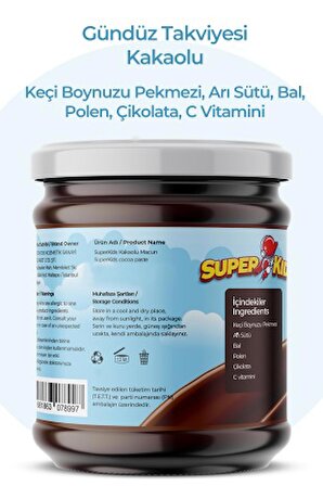 Superkids Çocuklar İçin Gündüz Destek Macunu Çikolata Aromalı 240 gr