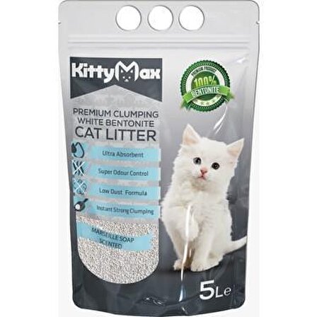 KittyMax Marsilya Sabun Kokulu Bentonit Kedi Kumu 5 Lt