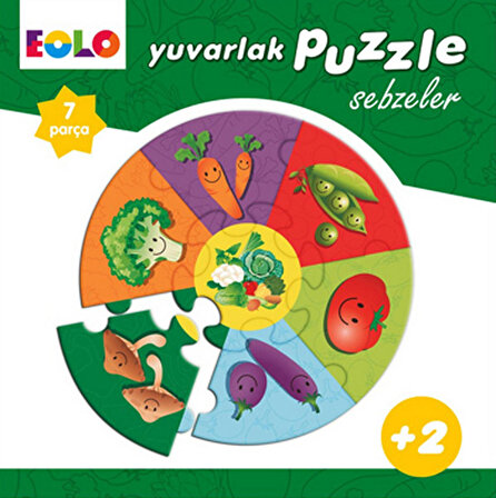 Eolo Sebzeler 2+ Yaş Orta Boy Puzzle 7 Parça