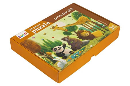 Çocuklar İçin Yer Puzzle 24 Parça - Ormanda