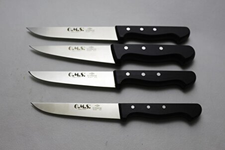 OMS Karma Bıçak Seti 4'lü Siyah 