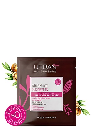 Urban Care Argan Oil & Keratin Duş Öncesi Saç Bakım Maskesi 50 ml