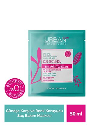 Urban Care Pure Coconut & Aloe Vera Renk Koruyucu Duş Öncesi Saç Bakım Maskesi 50 ml