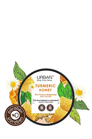 Urban Care Turmeric Honey Cilt Tonu Eşitleyici ve Aydınlatıcı Vücut Peelingi 200 ml
