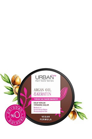 Urban Care Argan Oil & Keratin Yoğun Saç Bakım Maskesi 230 ml