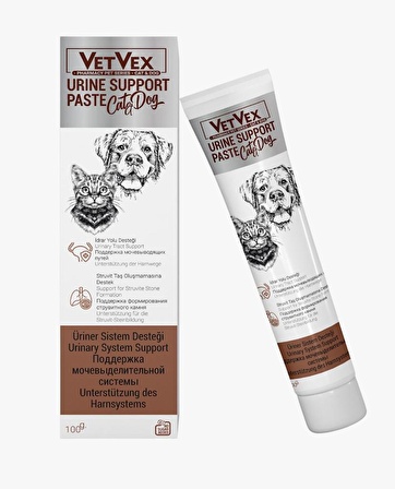 VETVEX URİNARY PASTA 100 GR KEDİ VE KÖPEKLER İÇİN İDRAR YOLLARI VE TAŞ OLUŞUMU ENGELLEYİCİ