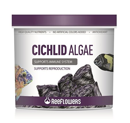 ReeFlowers Cichlid Algae Ciklet Balık Yemi 250ml 136gr