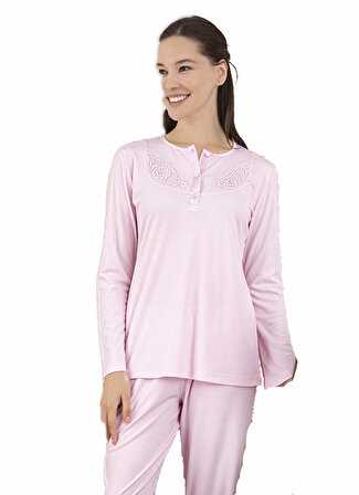 Rozalinda 137 Kadın Kışlık Battal Pijama Takım