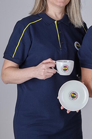 Fenerbahçe Lisansli Klasik Logo 2'li Çay Fincan Takimi-Fb