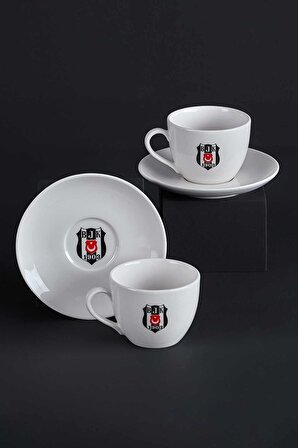 Beşiktaş Klasik Logo 2'li Çay Fincan Takımı