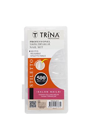 Trina Takma Tırnak 500 ‘lü Kutulu  (Stiletto ) -14
