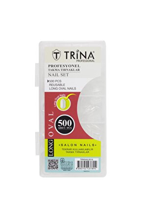 Trina Takma Tırnak 500 ‘lü Kutulu  (Long Oval ) -16