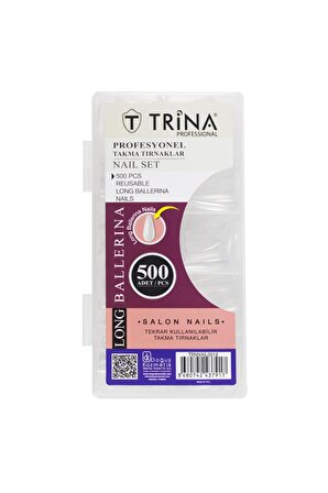 Trina Takma Tırnak 500 ‘lü Kutulu  (Long Ballerina ) -18