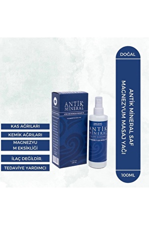 Antik Mineral Saf Magnezyum Masaj Yağı 100 ml