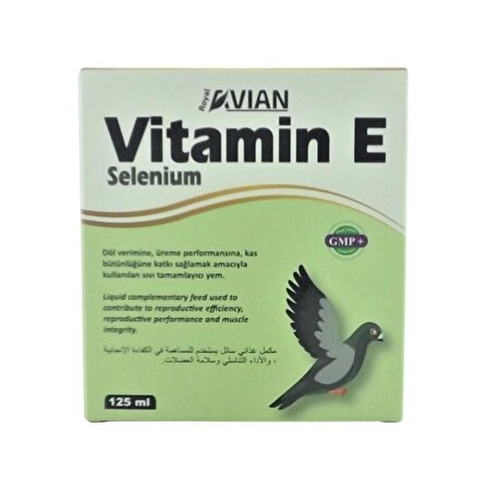 Royal İlaç Vitamin E Selenyum 125 Ml. Yumurta Verim Arttırıcı ve Kızgınlık