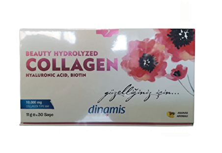 Dinamis Beauty Hydrolyzed Collagen İçeren Takviye Edici Gıda 11 g x 30 Saşe