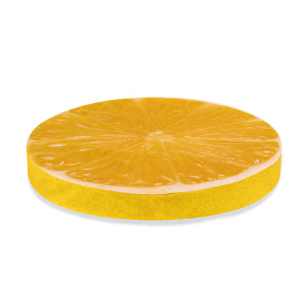 Sarı Limon Tasarım Daire Yastık Minder Ø40