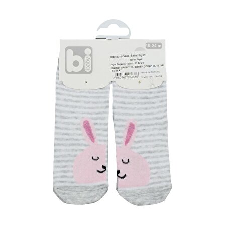 Bibaby Rabbit 2'li Bebek Çorap 68216