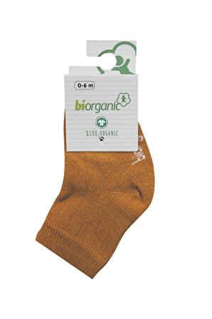 Bibaby Biorganik Simple Bebe Çorap 68368 Hardal