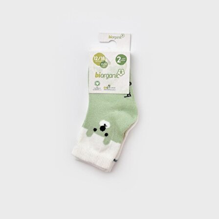 Biorganic Happy Bear 2'li Bebek Çorabı 68413