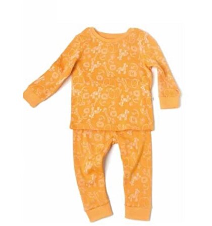Bibaby 59716 Çocuk Pijama Takımı Sarı-3/4 Yaş