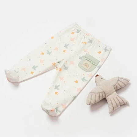 Biorganic Tiny Birds Patikli Bebek Pantolonu 57875