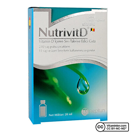Neptun NutrivitD Vitamin D 20 mL - AROMASIZ